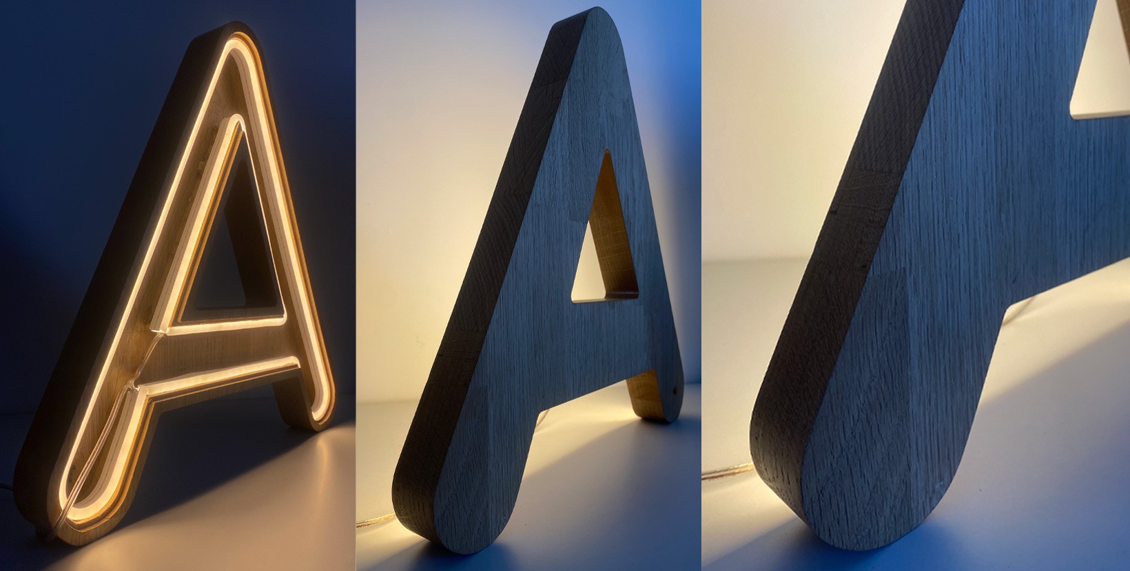 lettre boitier lumineuse
